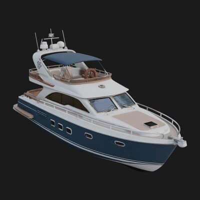 Motor Yacht Model Design 45 3D Print Model