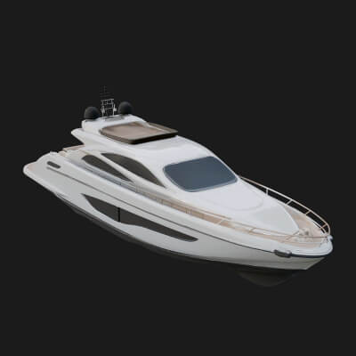 Motor Yacht Model Design 49 3d Print Model