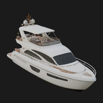 Motor Yacht Model Design 5 3D Print Model