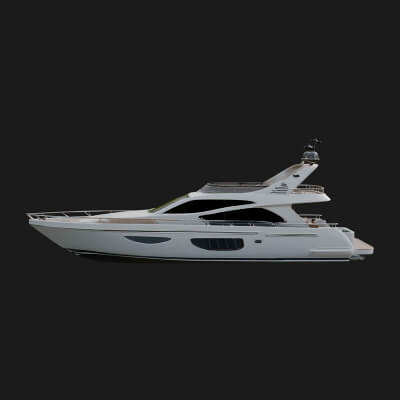 Motor Yacht Model Design 50 3D Print Model