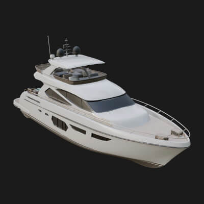 Motor Yacht Model Design 51 3D Print Model