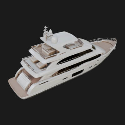 Motor Yacht Model Design 53 3D Print Model