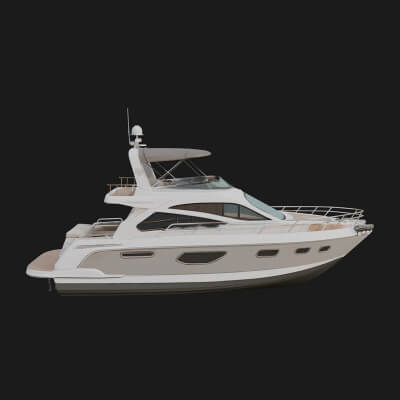 Motor Yacht Model Design 57 3D Print Model