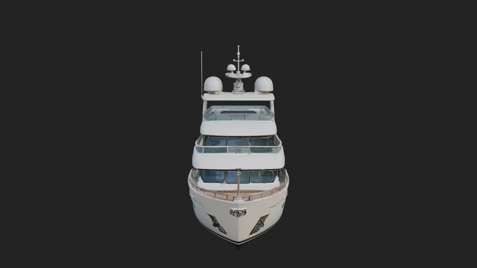 Motor Yacht Model Design 58 3D Print Model 3D Model