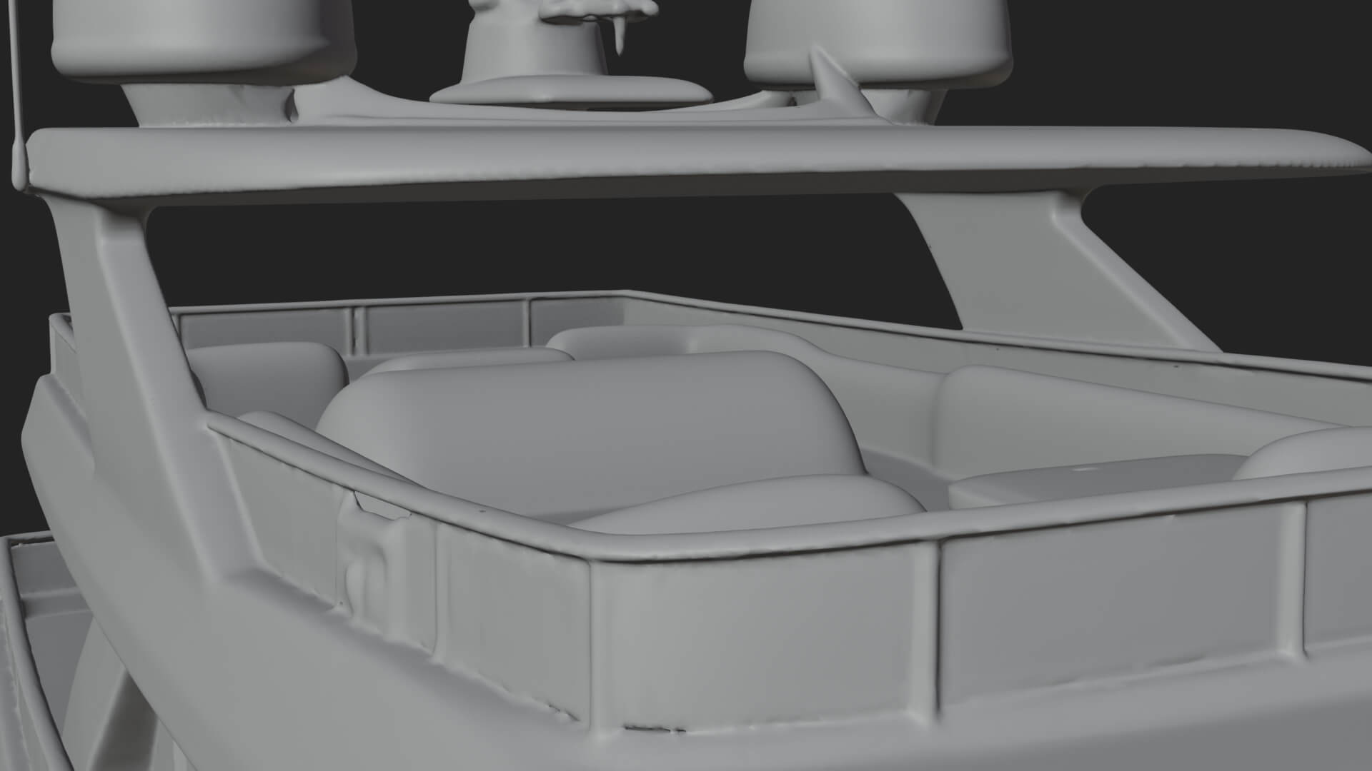 Motor Yacht Model Design 58 3D Print Model 3D Model