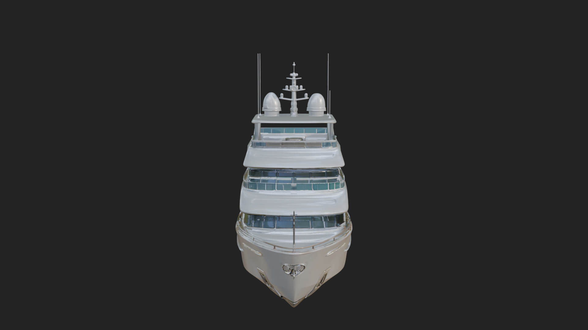 Motor Yacht Model Design 59 3D Print Model 3D Model