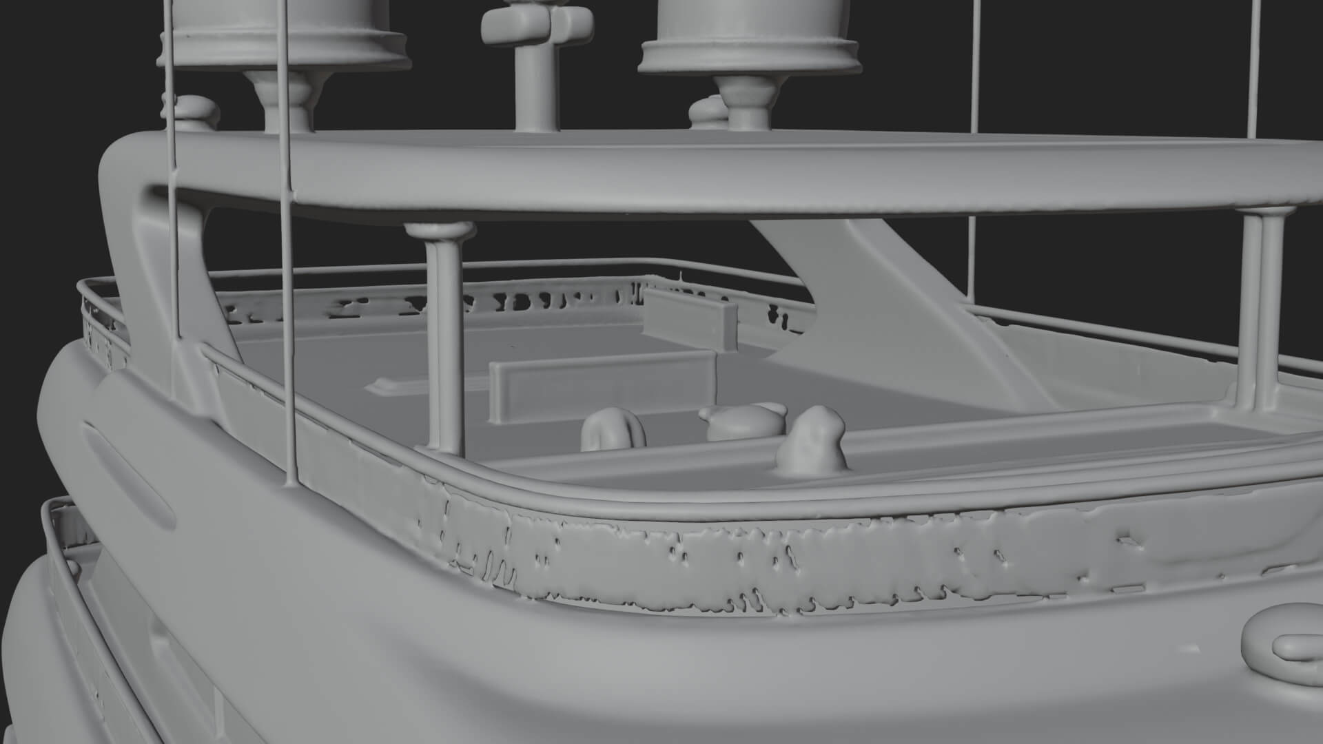 Motor Yacht Model Design 60 3D Print Model 3D Model