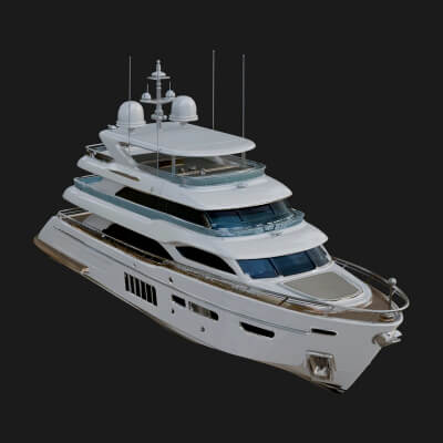 Motor Yacht Model Design 60 3D Print Model