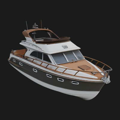 Motor Yacht Model Design 8 3D Print Model
