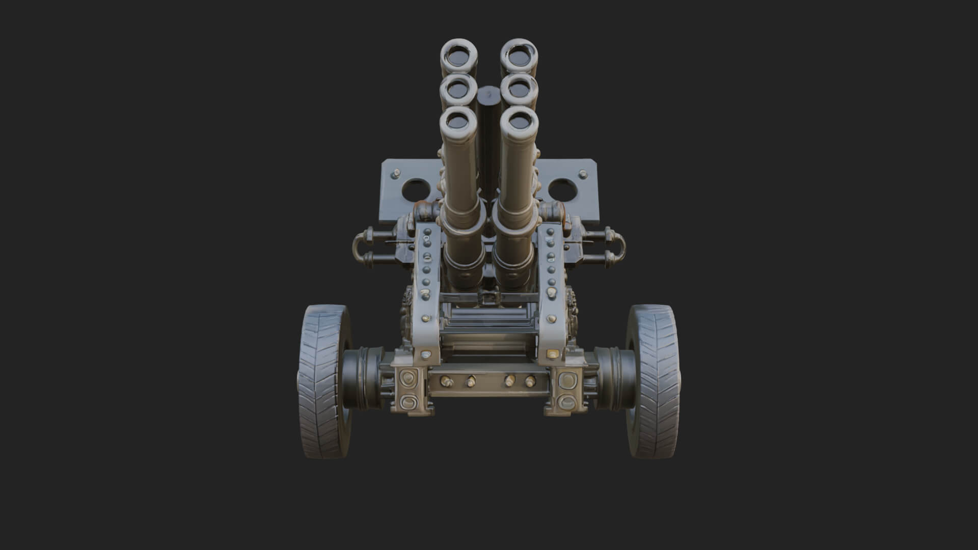 Multi Barrel Rocket Model Design 3 3D Print Model 3D Model
