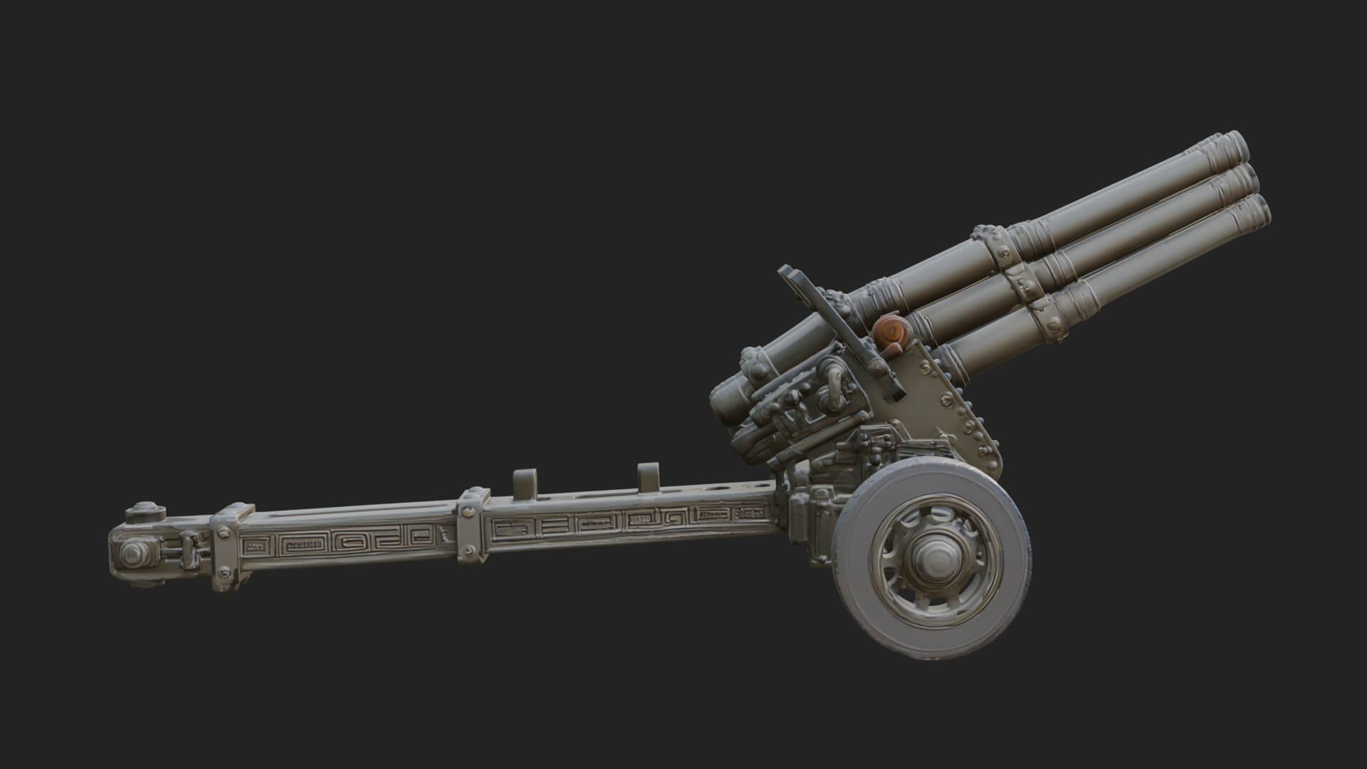 Multi Barrel Rocket Model Design 3 3D Print Model 3D Model