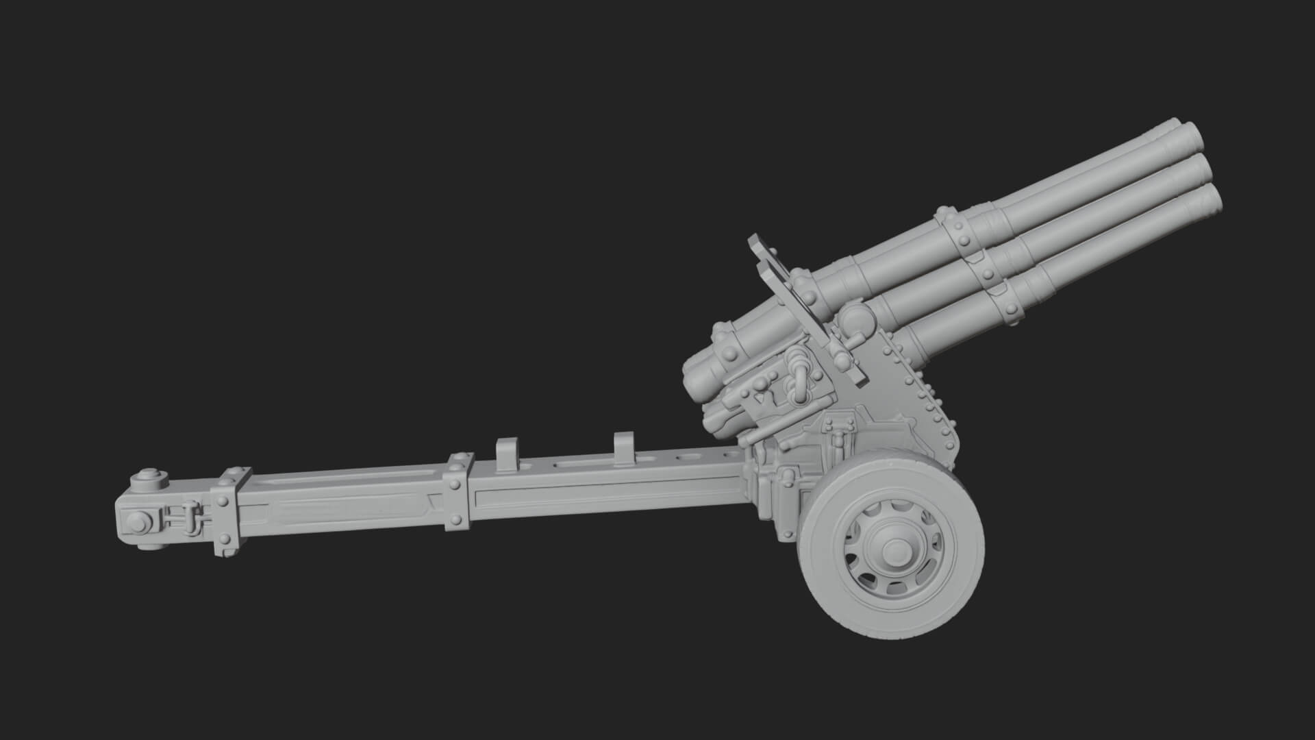 Multi Barrel Rocket Model Design 3 3D Print Model 3D Model