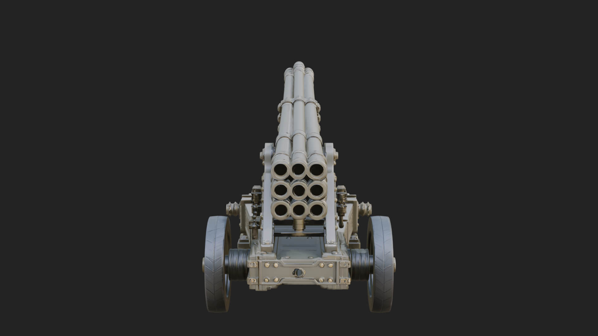 Multi Barrel Rocket Model Design 4 3D Print Model 3D Model