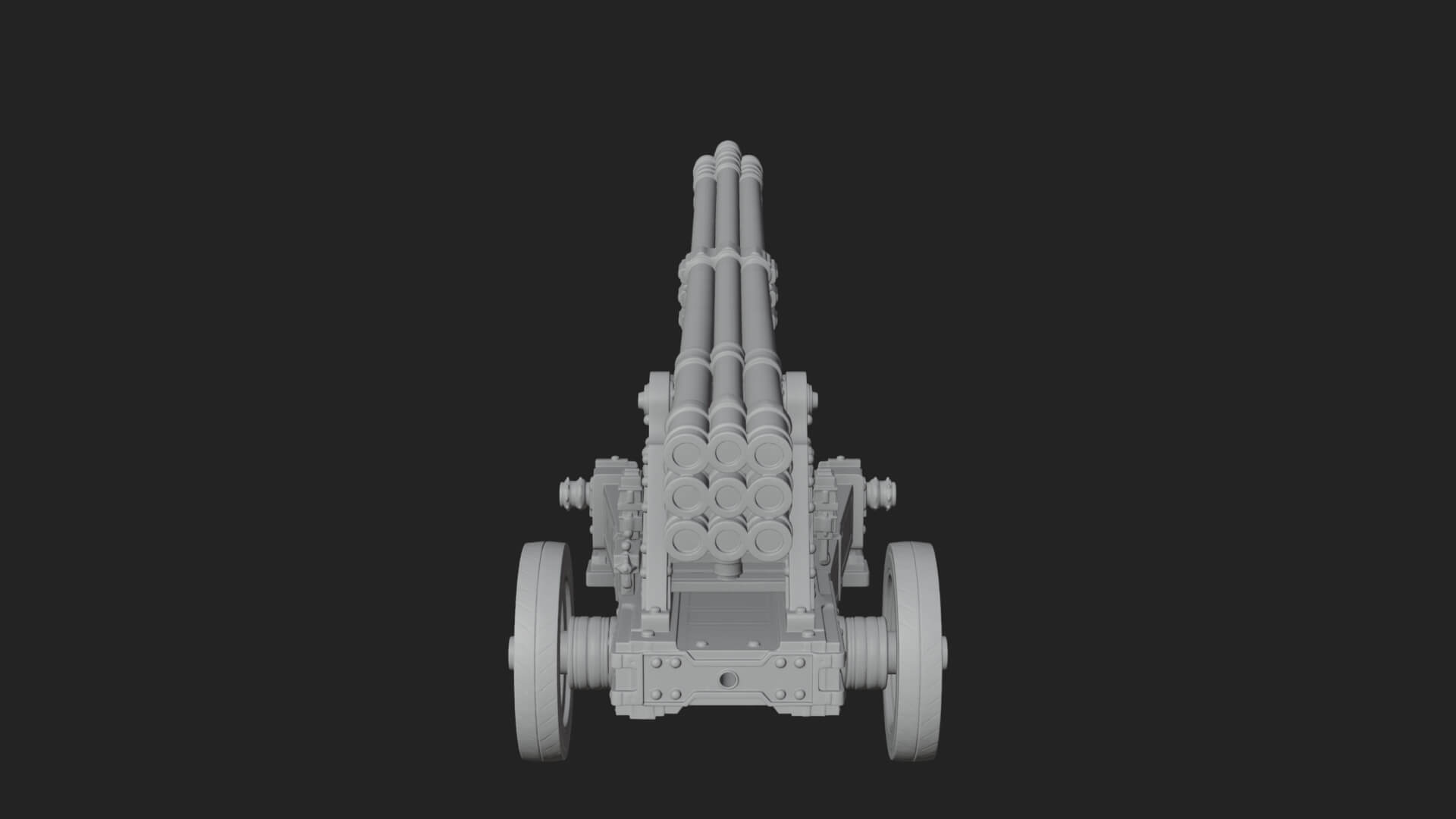 Multi Barrel Rocket Model Design 4 3D Print Model 3D Model
