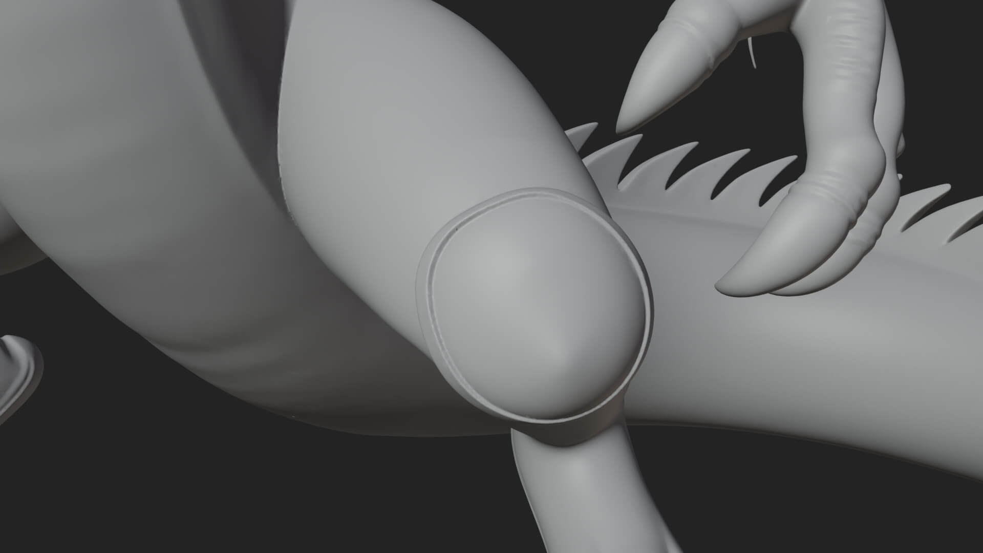 Multi-Headed Hydra Statue Design 1 3D Print Model 3D Model