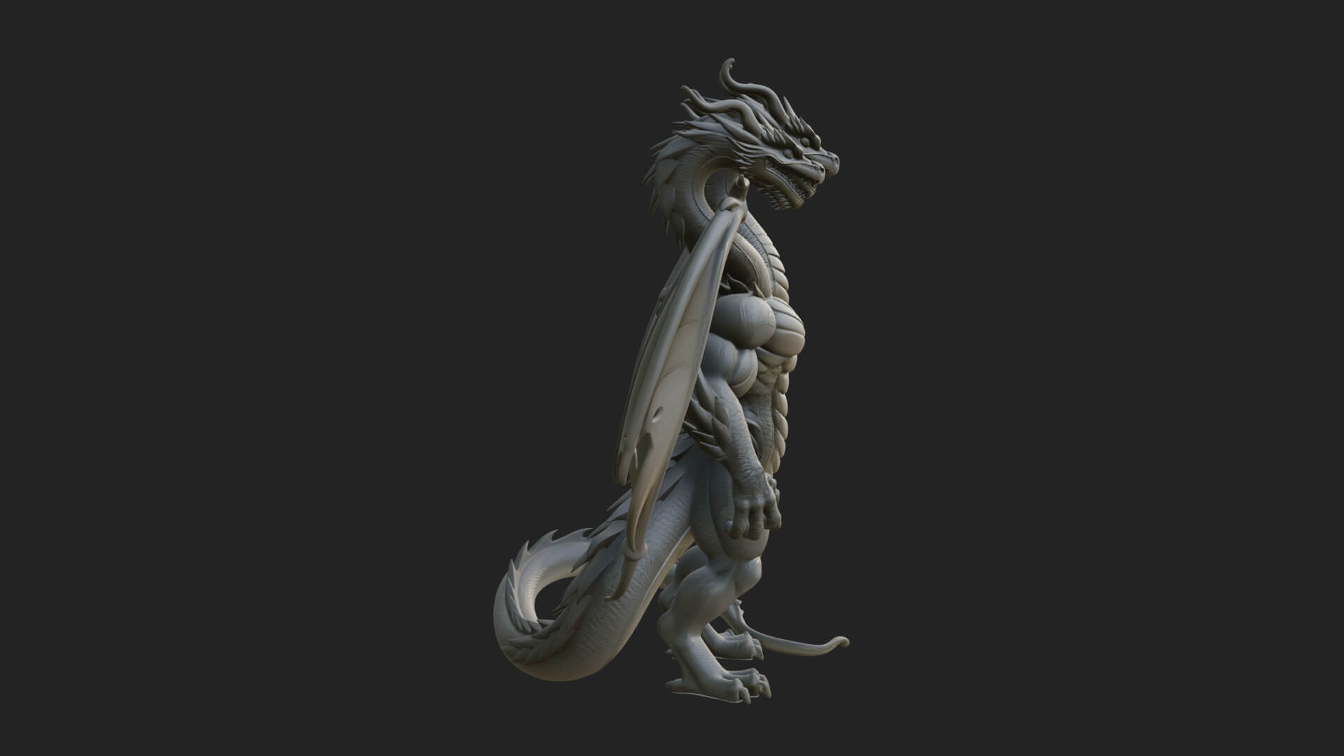 Multi-Headed Hydra Statue Design 10 3D Print Model 3D Model