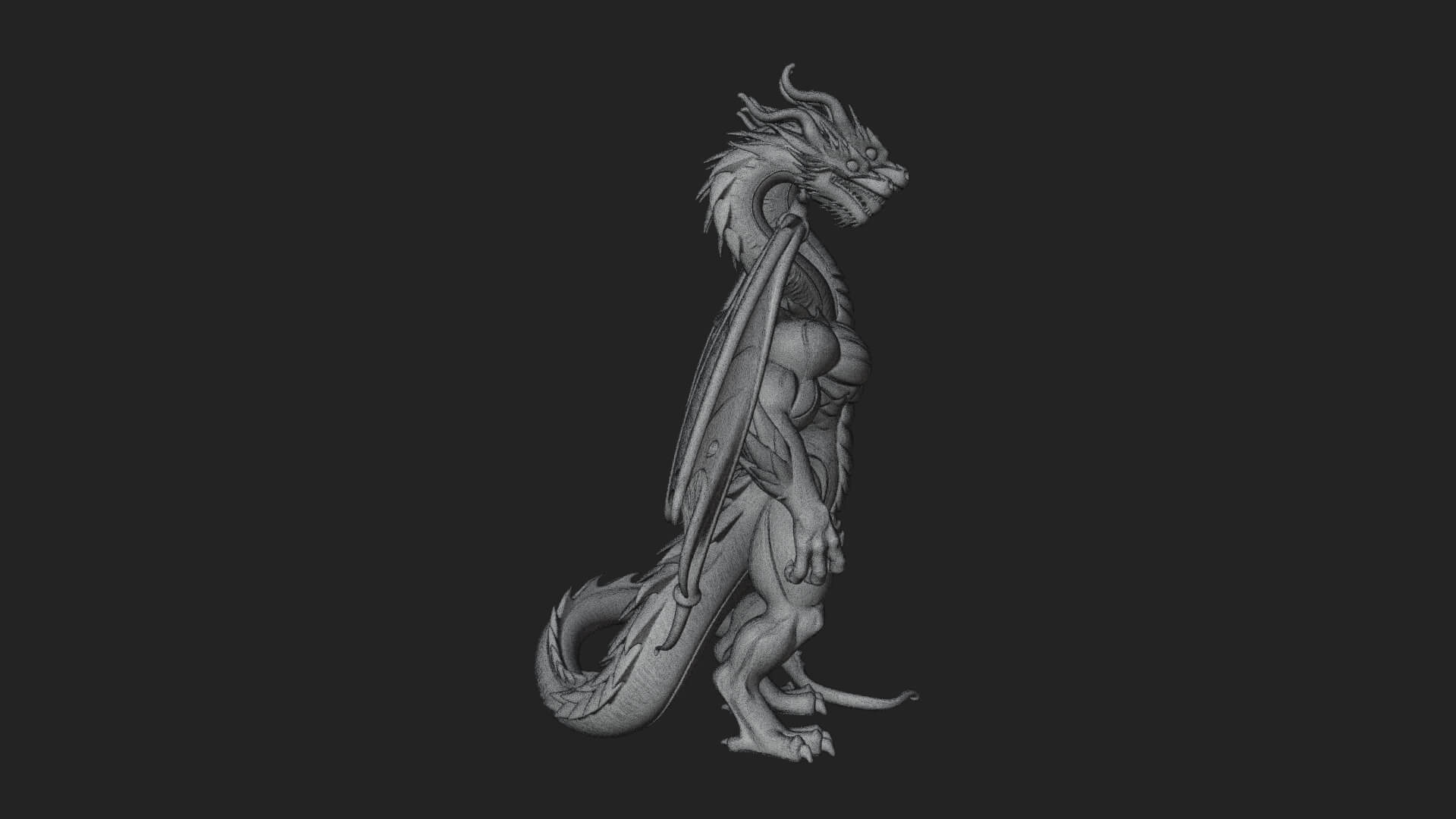 Multi-Headed Hydra Statue Design 10 3D Print Model 3D Model