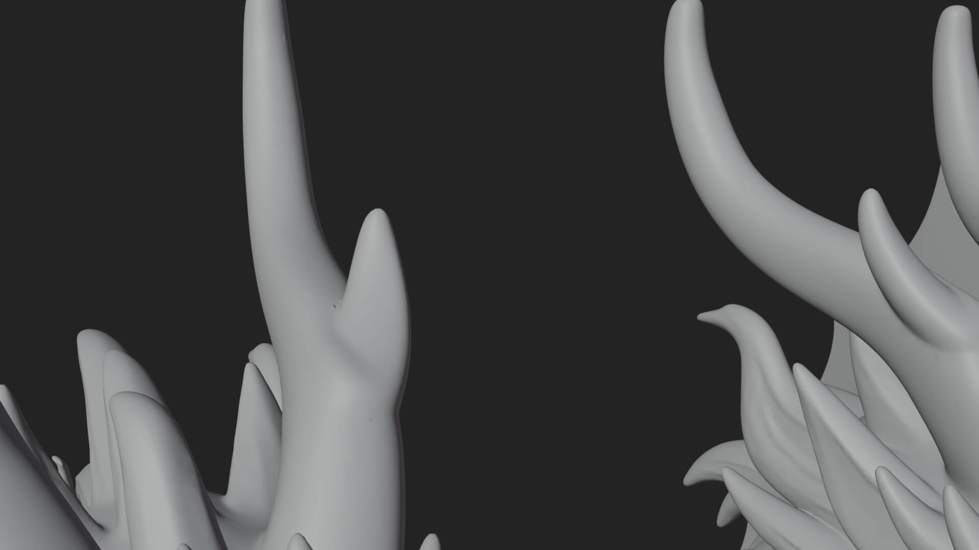 Multi-Headed Hydra Statue Design 2 3D Print Model 3D Model