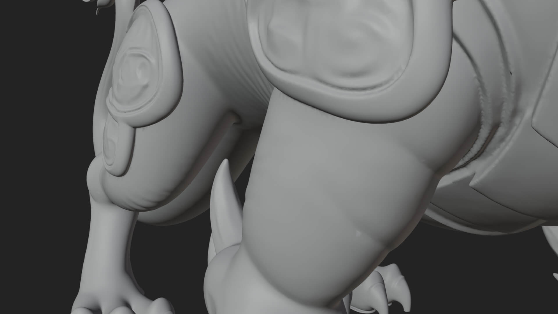 Multi-Headed Hydra Statue Design 2 3D Print Model 3D Model