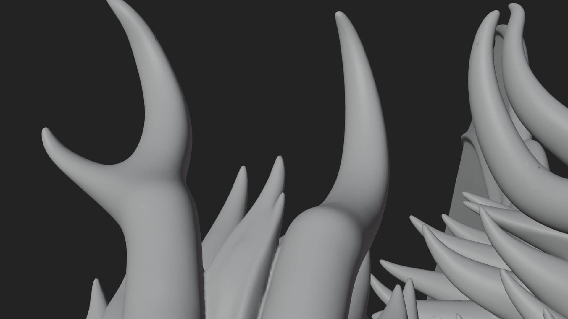 Multi-Headed Hydra Statue Design 6 3D Print Model 3D Model