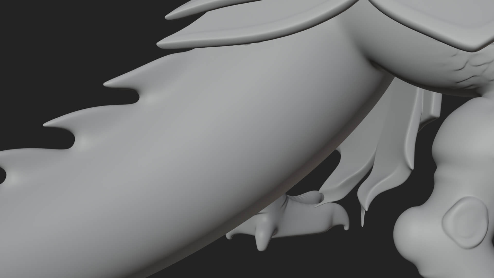 Multi-Headed Hydra Statue Design 7 3D Print Model 3D Model