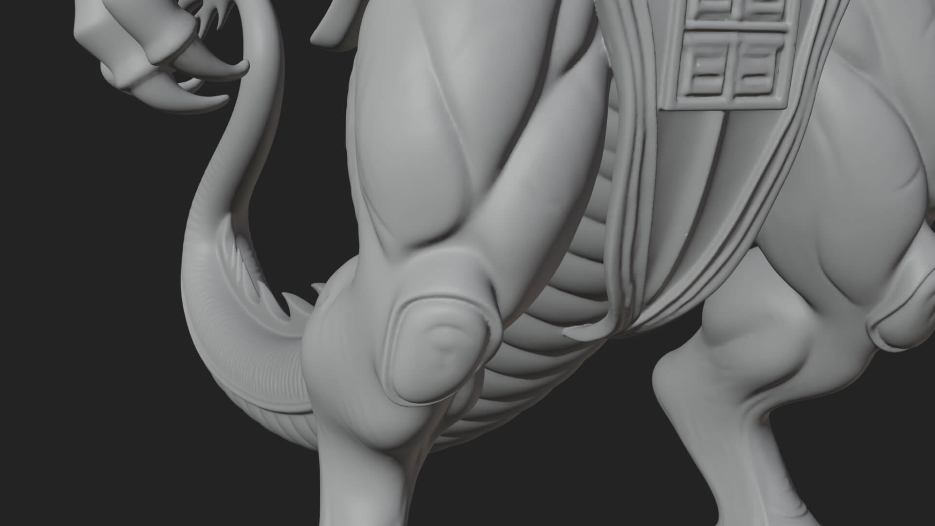 Multi-Headed Hydra Statue Design 9 3D Print Model 3D Model