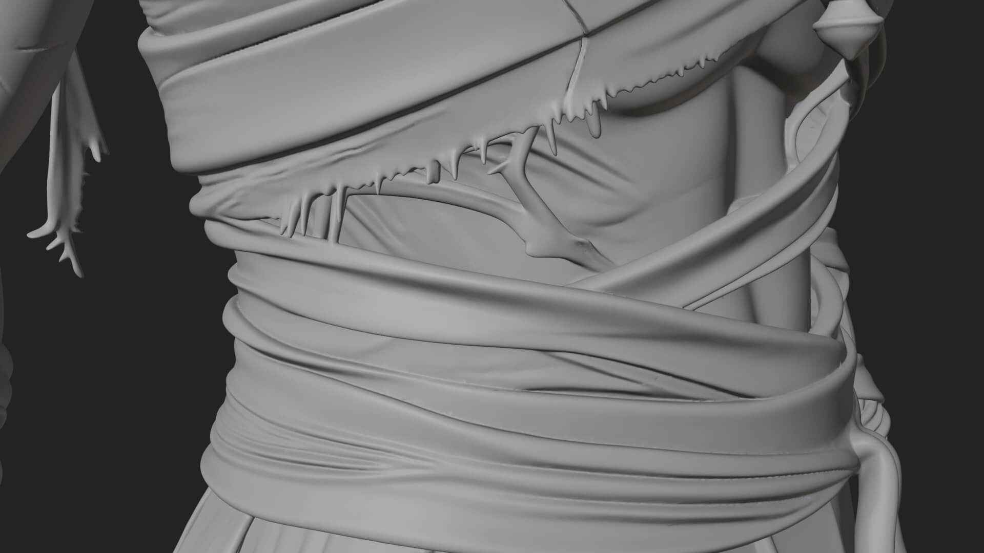 Mummy Warrior Statue Design 5 3D Print Model 3D Model
