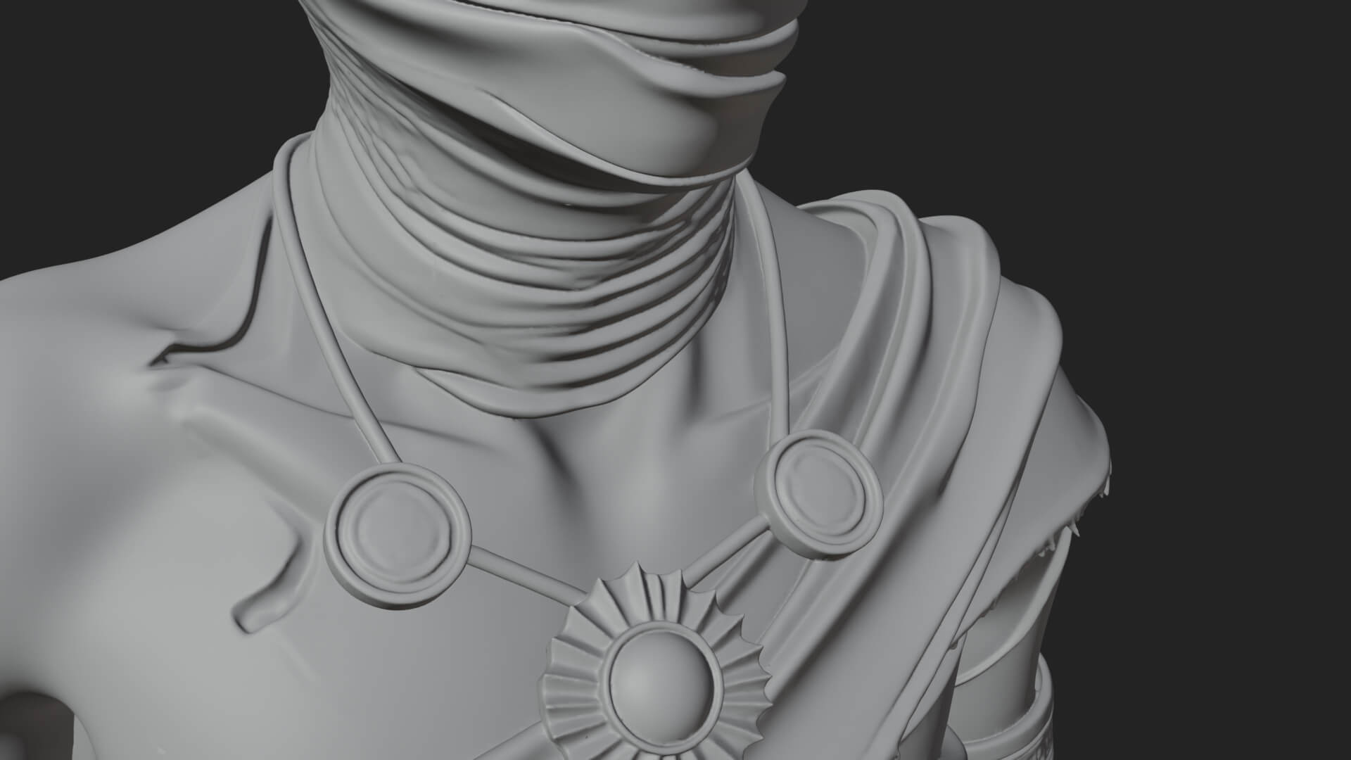Mummy Warrior Statue Design 6 3D Print Model 3D Model
