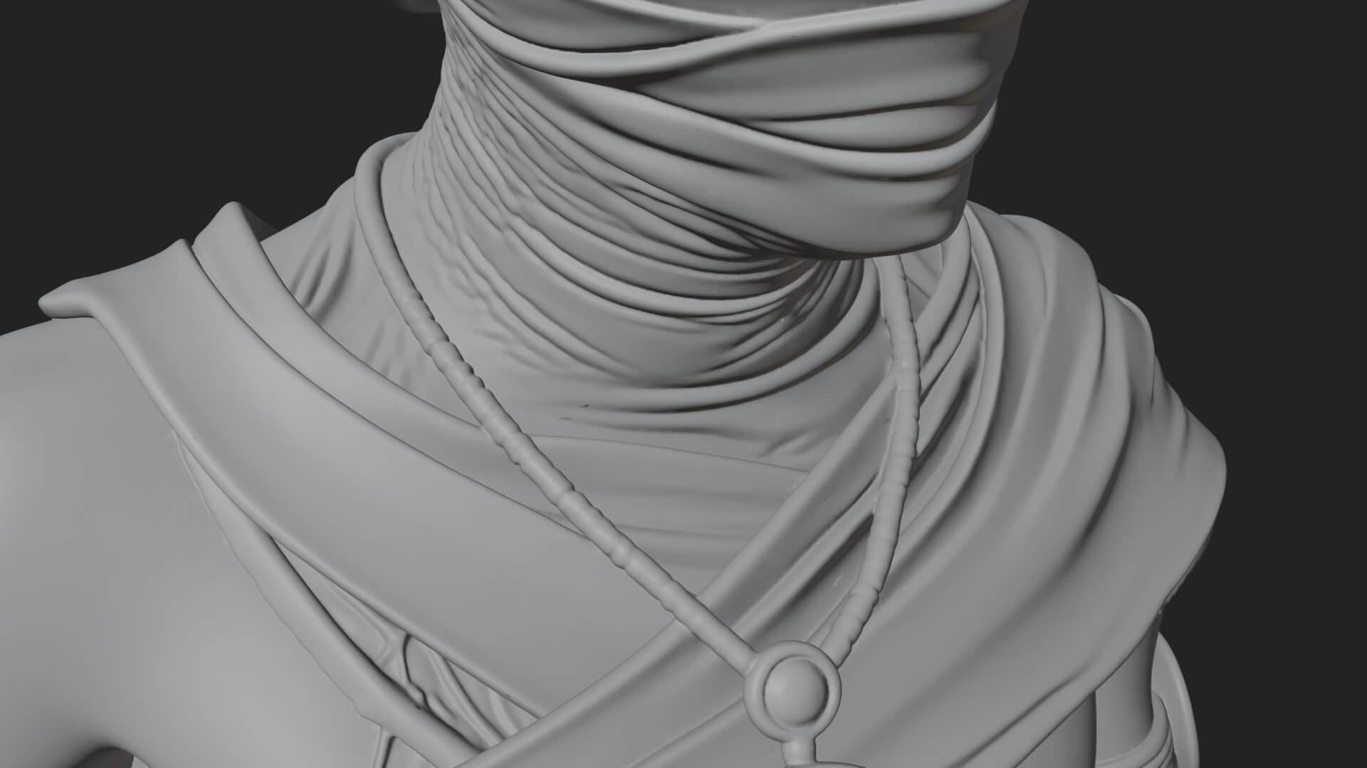 Mummy Warrior Statue Design 7 3D Print Model 3D Model