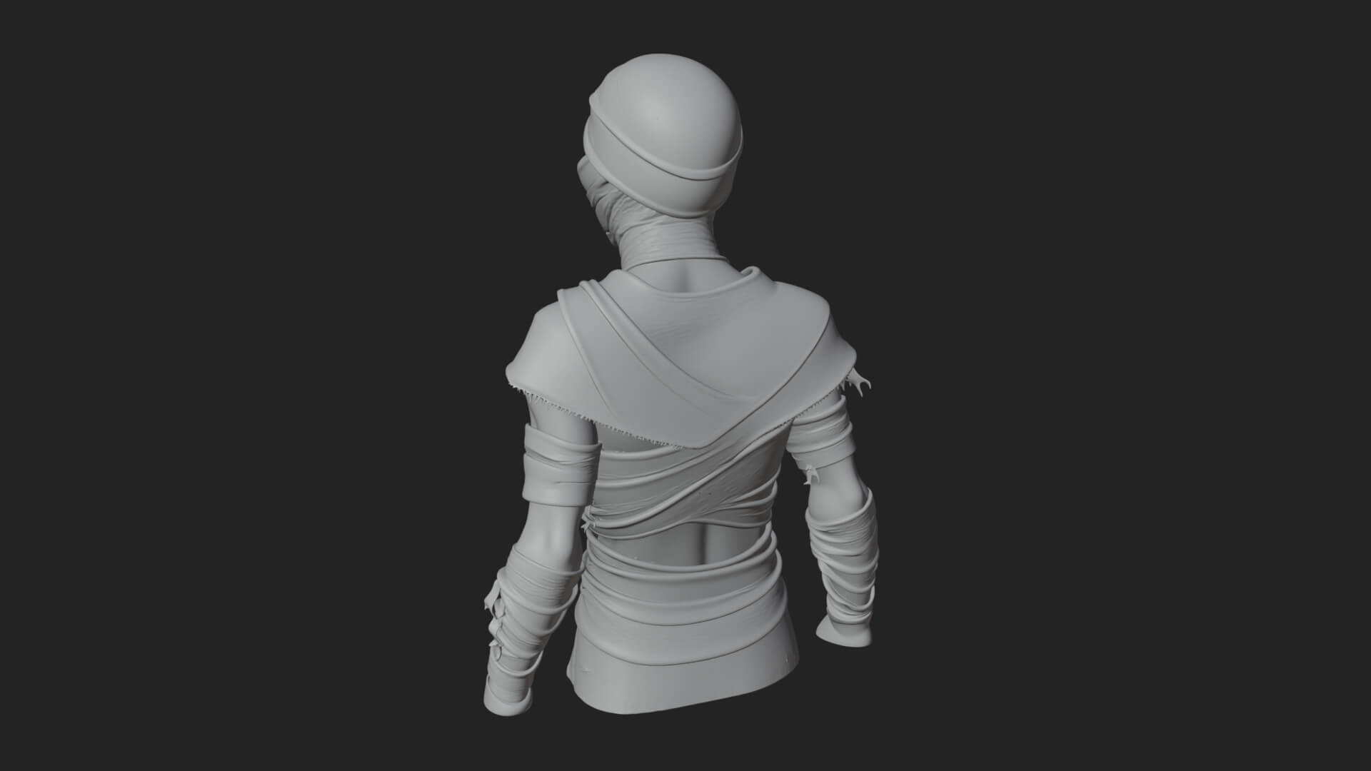 Mummy Warrior Statue Design 8 3D Print Model 3D Model
