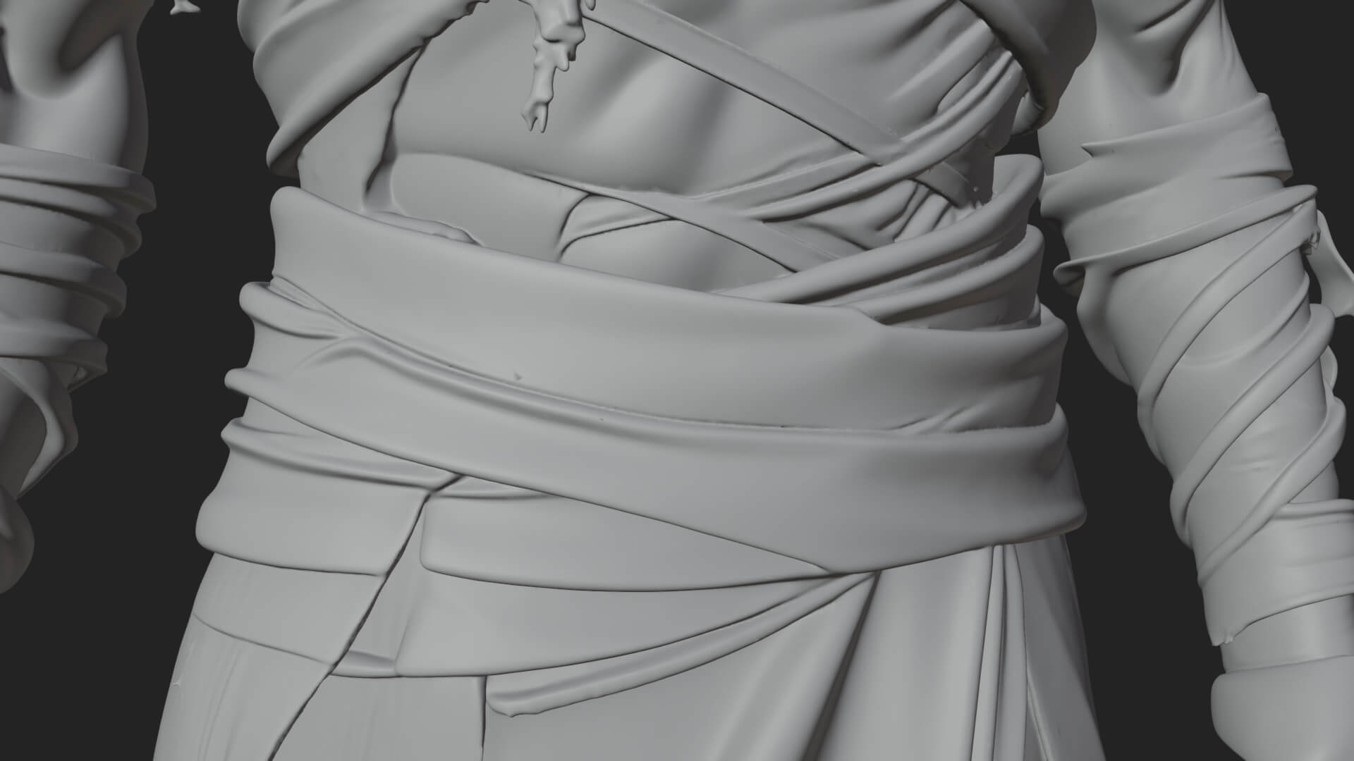 Mummy Warrior Statue Design 8 3D Print Model 3D Model