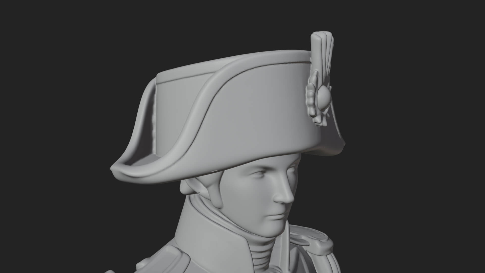 Napoleonic Officer Statue Design 12 3D Print Model 3D Model