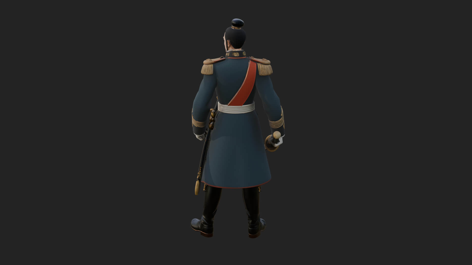 Napoleonic Officer Statue Design 14 3D Print Model 3D Model