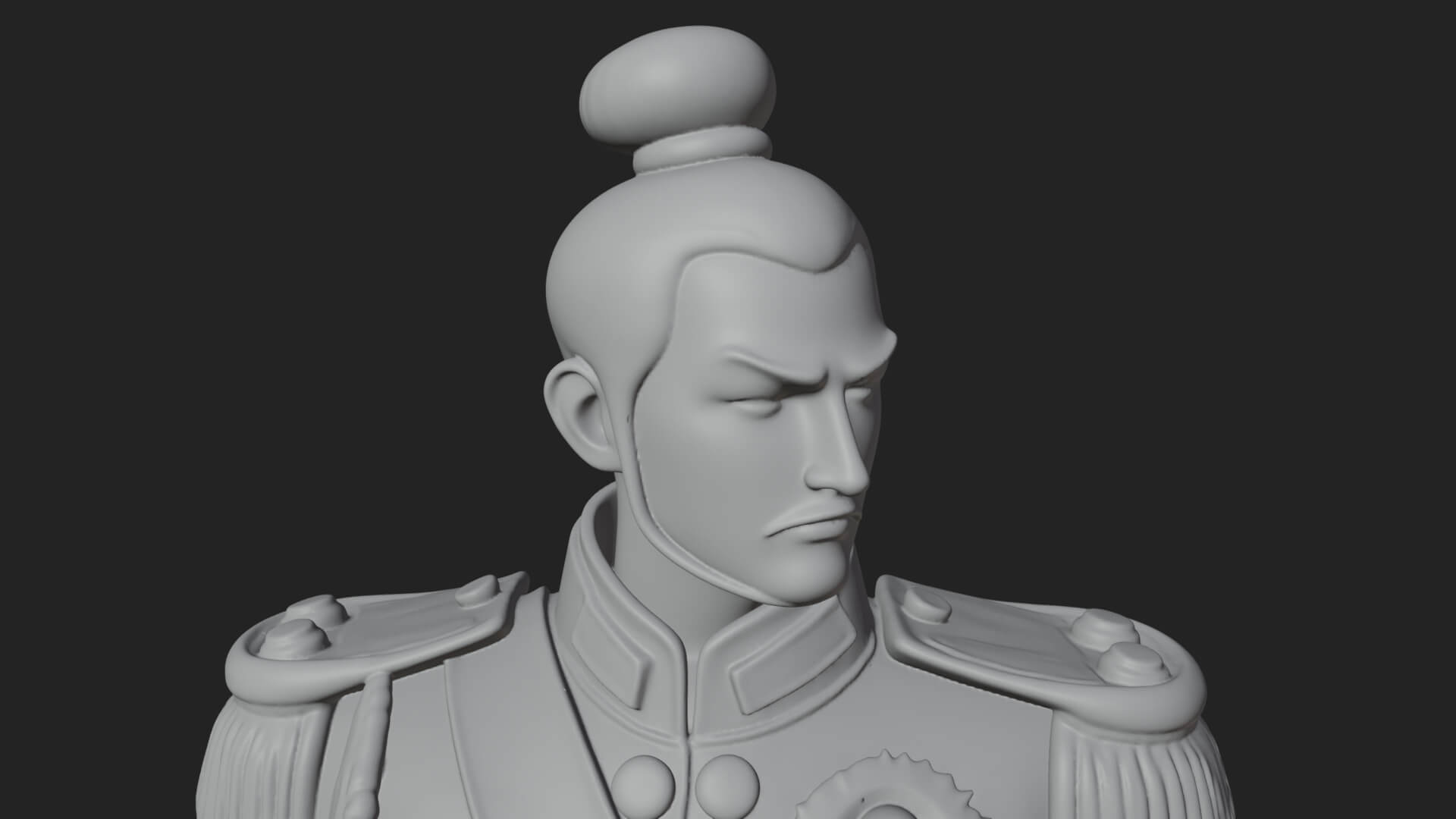 Napoleonic Officer Statue Design 14 3D Print Model 3D Model