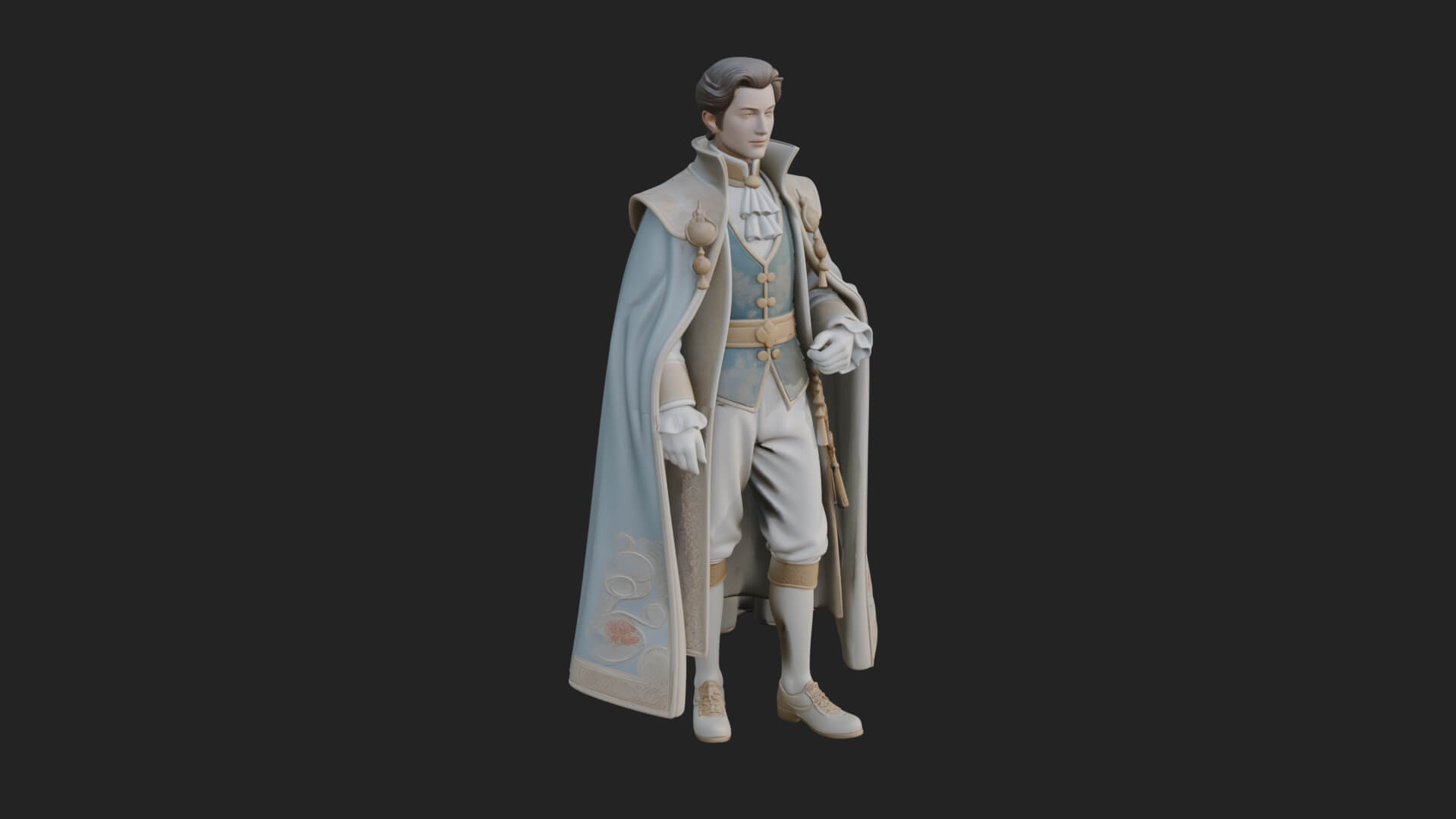 Napoleonic Officer Statue Design 15 3D Print Model 3D Model