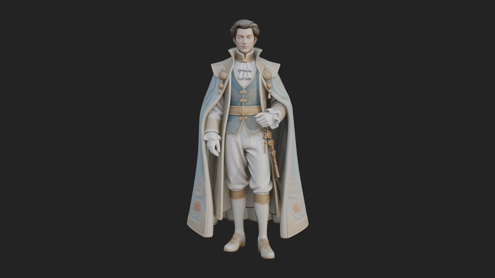 Napoleonic Officer Statue Design 15 3D Print Model 3D Model