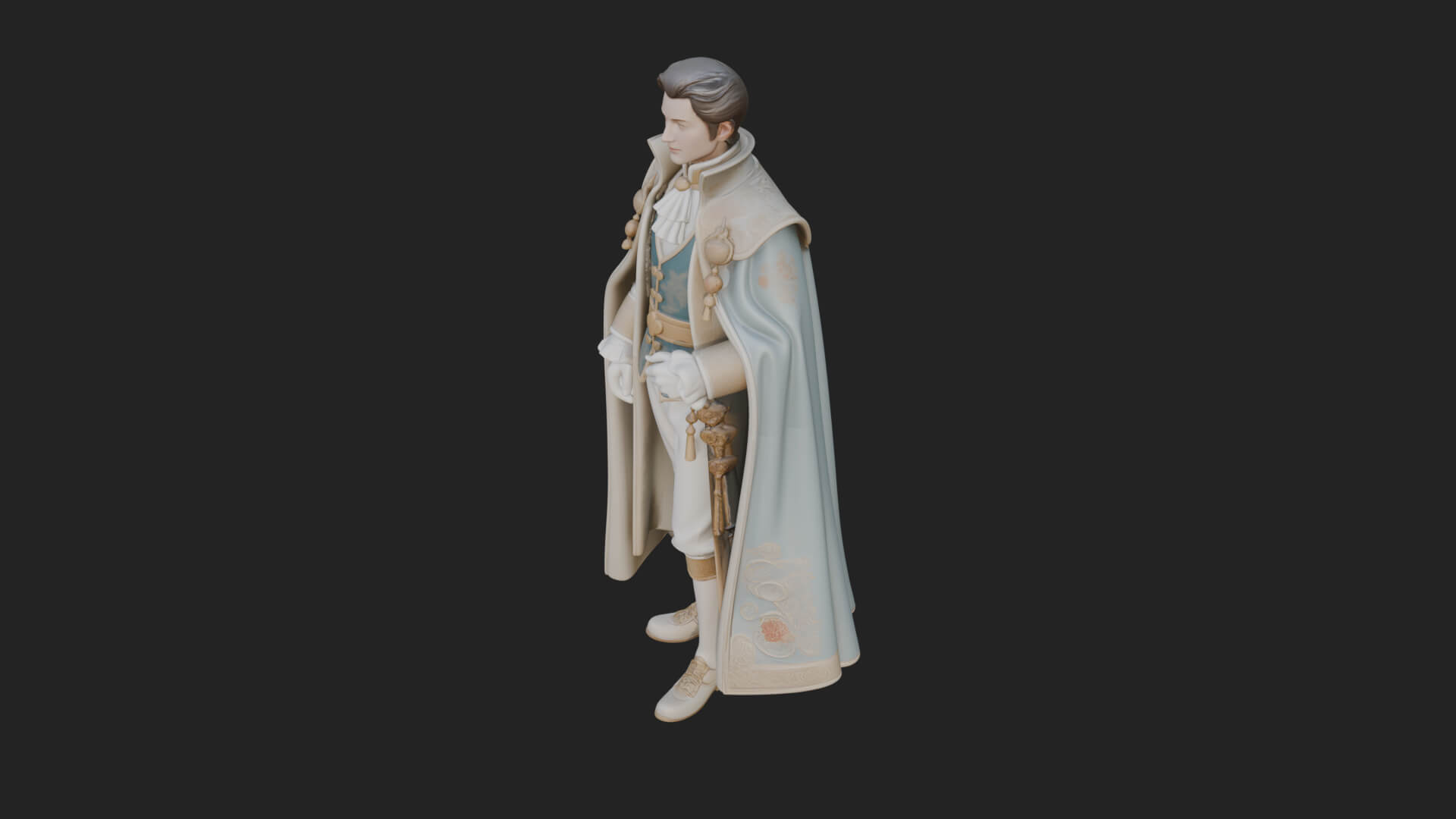 Napoleonic Officer Statue Design 15 3D Print Model 3D Model