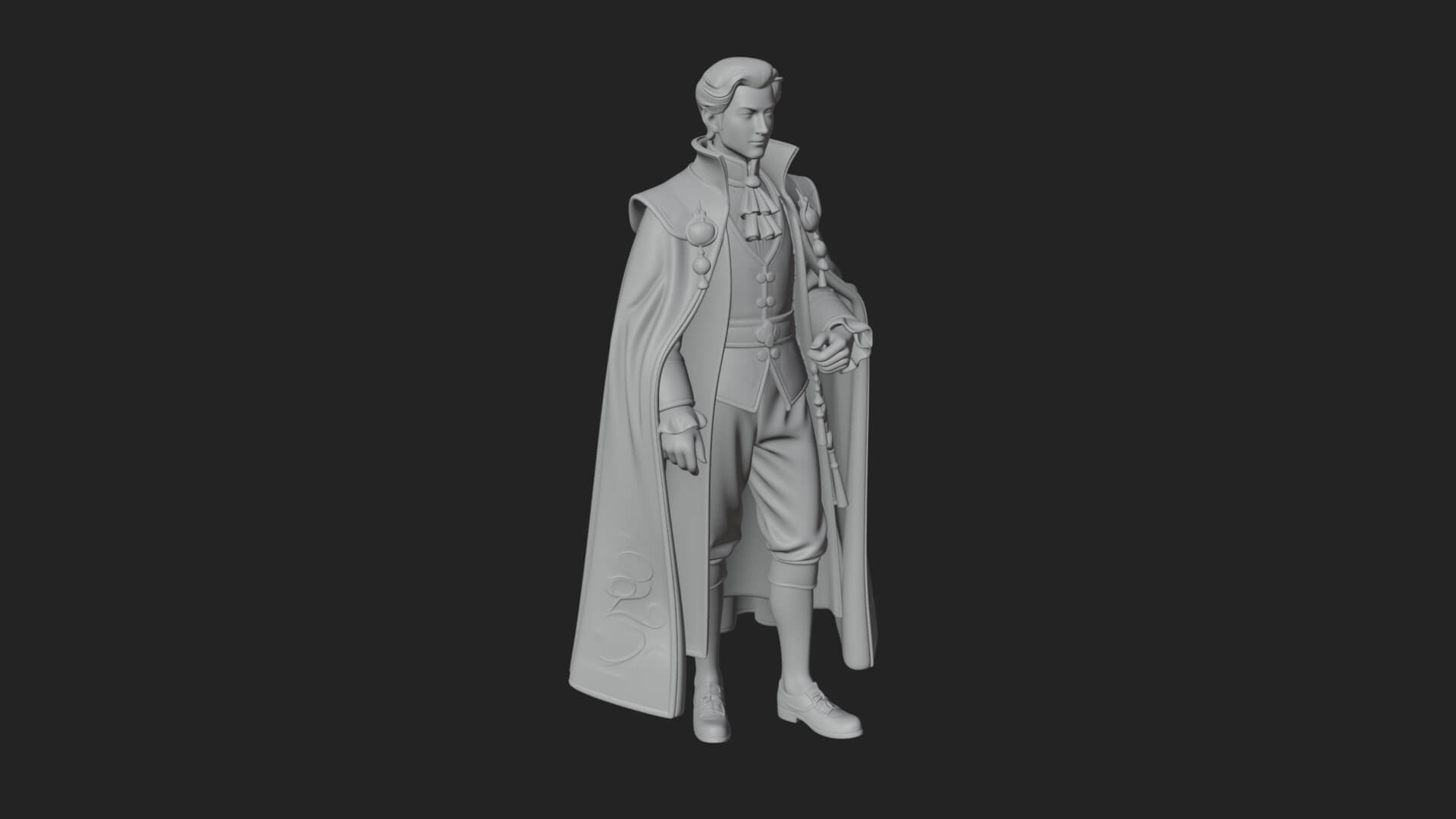 Napoleonic Officer Statue Design 15 3D Print Model 3D Model