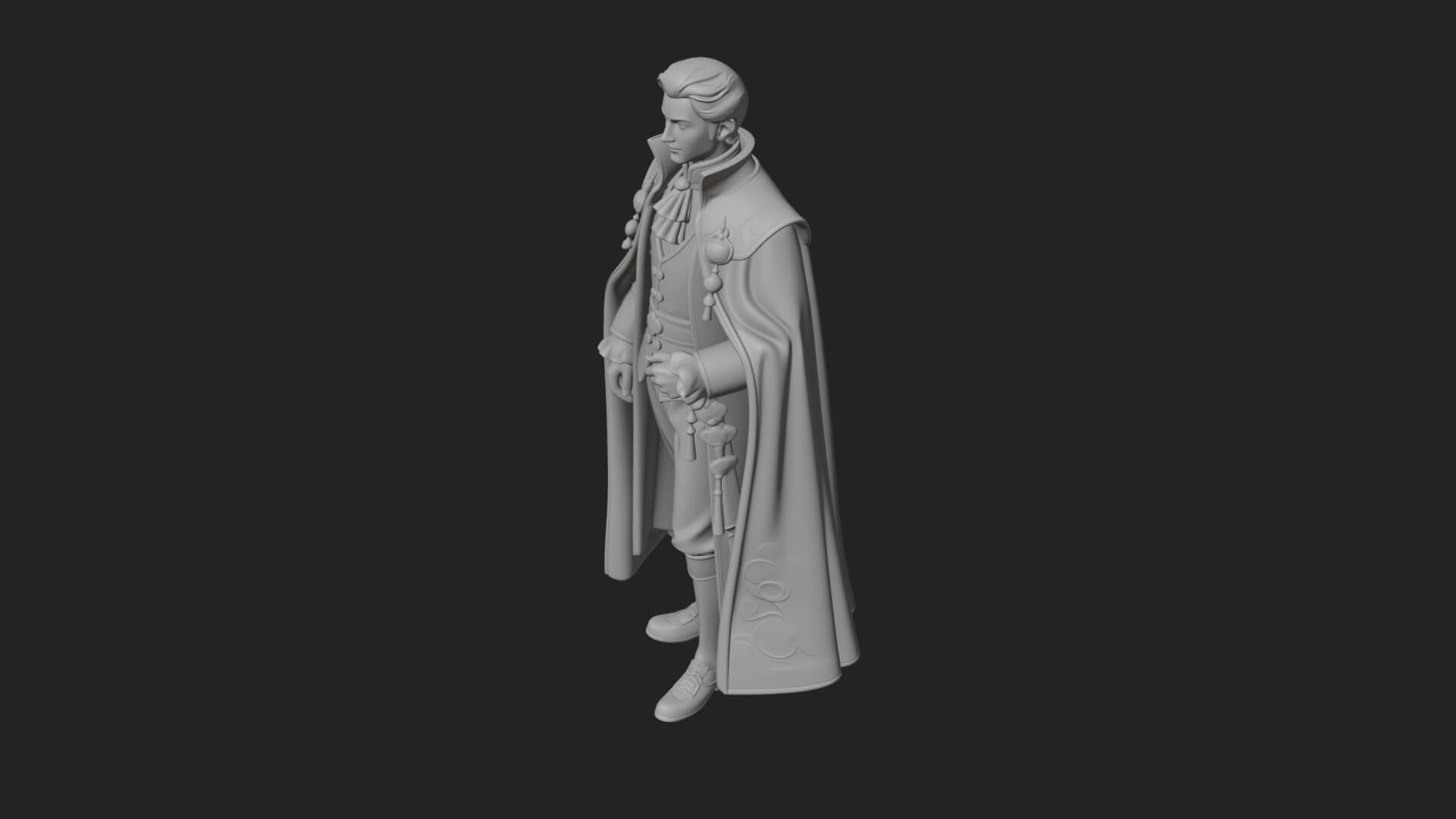 Napoleonic Officer Statue Design 15 3D Print Model 3D Model