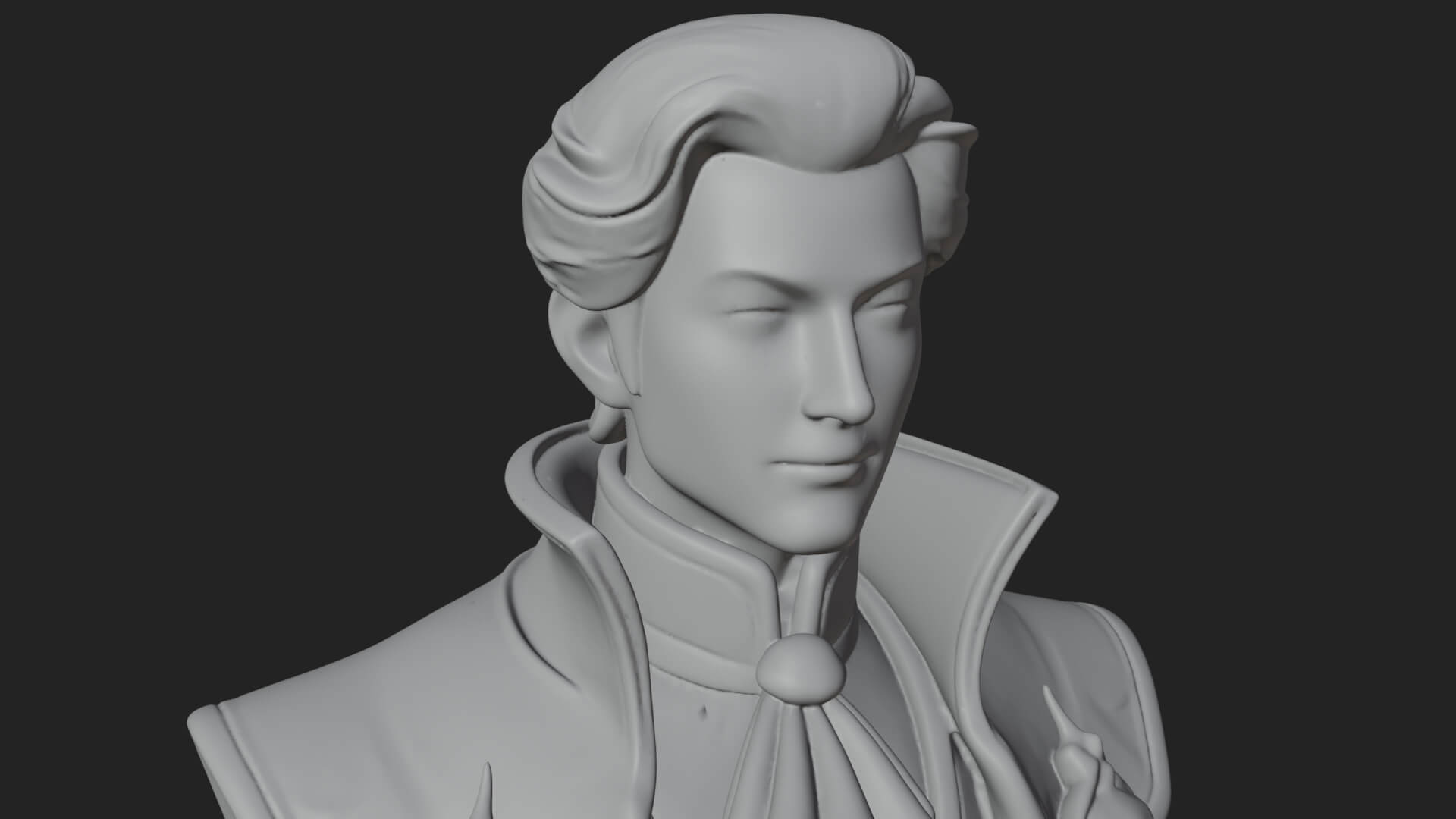 Napoleonic Officer Statue Design 15 3D Print Model 3D Model