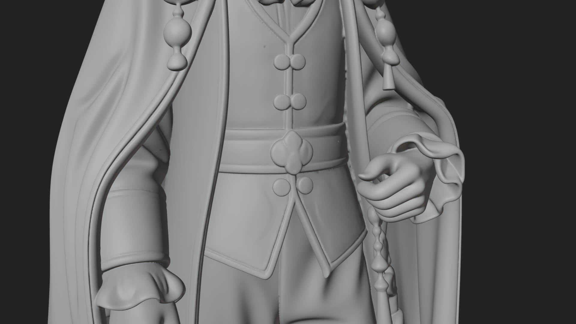 Napoleonic Officer Statue Design 15 3D Print Model 3D Model
