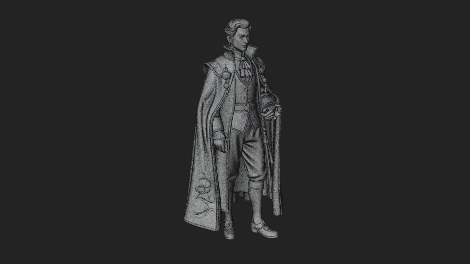 Napoleonic Officer Statue Design 15 3D Print Model 3D Model