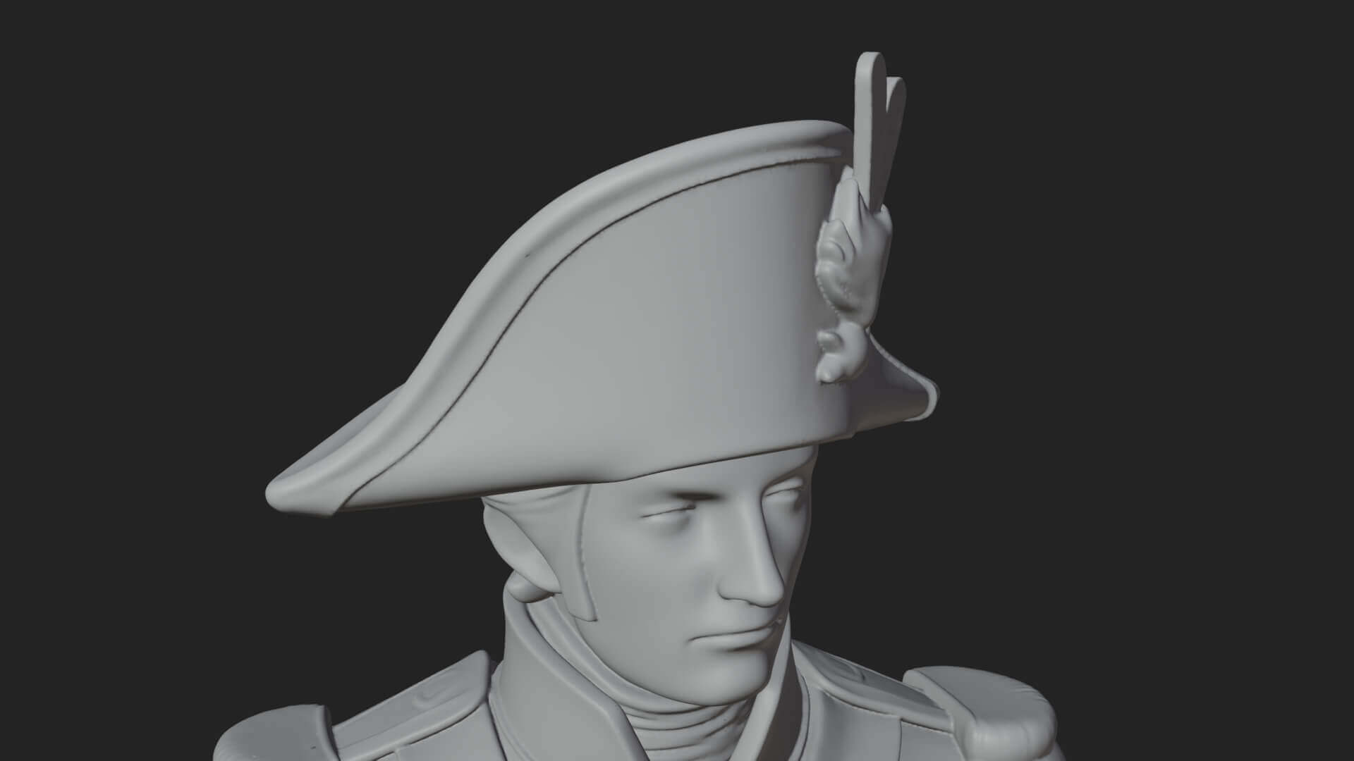 Napoleonic Officer Statue Design 5 3D Print Model 3D Model