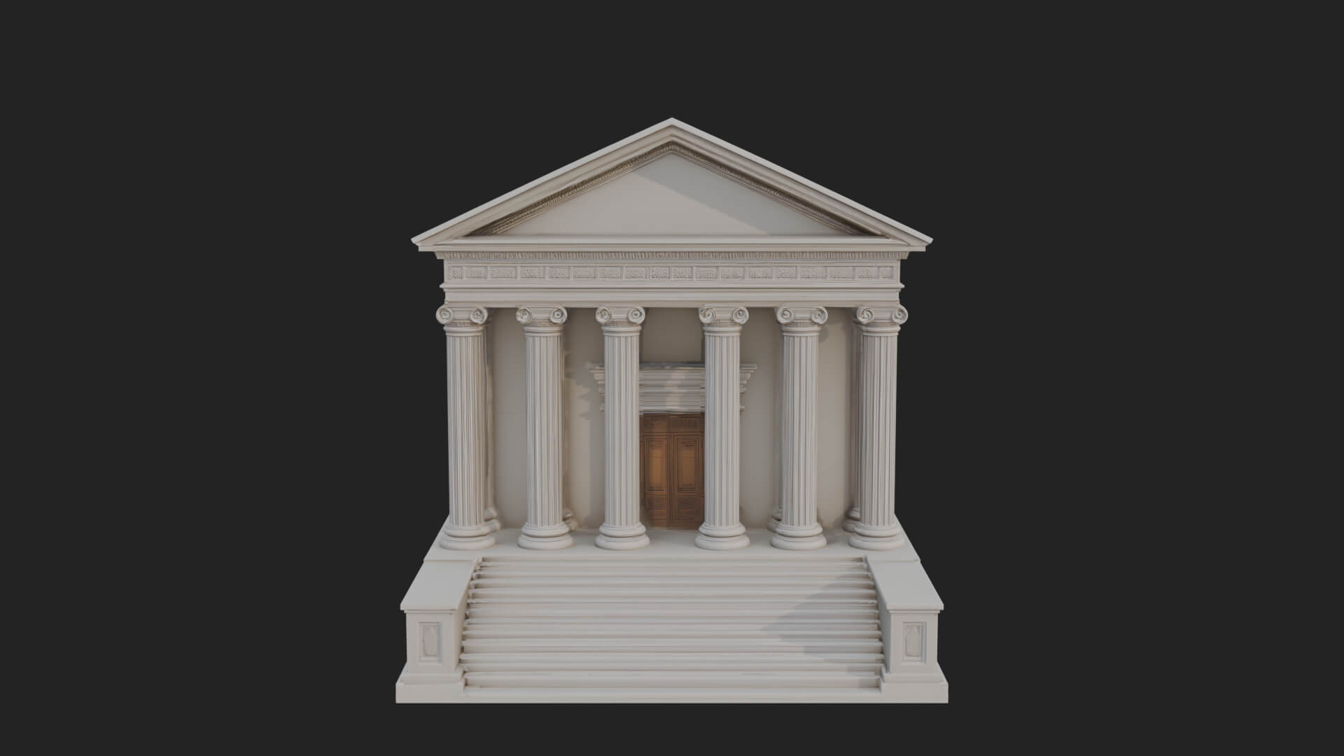 Neoclassical Temple Design 7 3D Print Model 3D Model