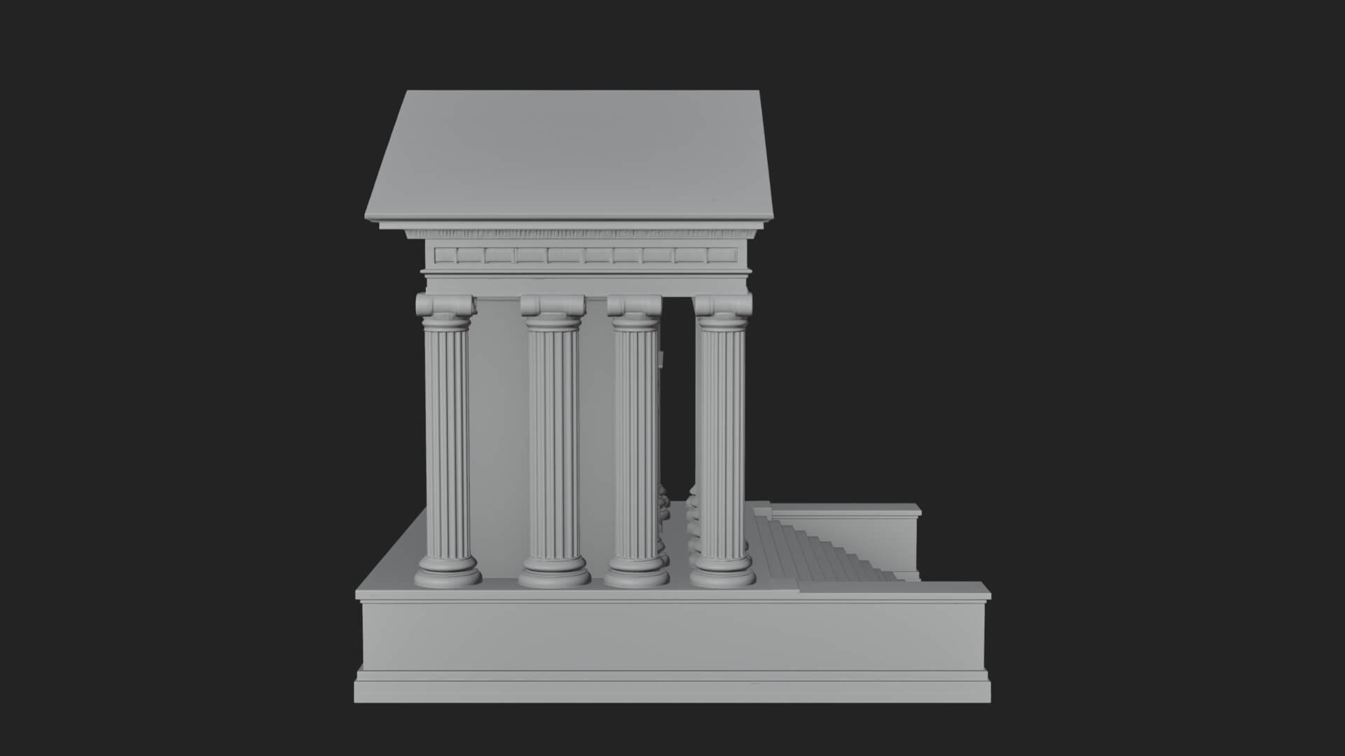 Neoclassical Temple Design 7 3D Print Model 3D Model
