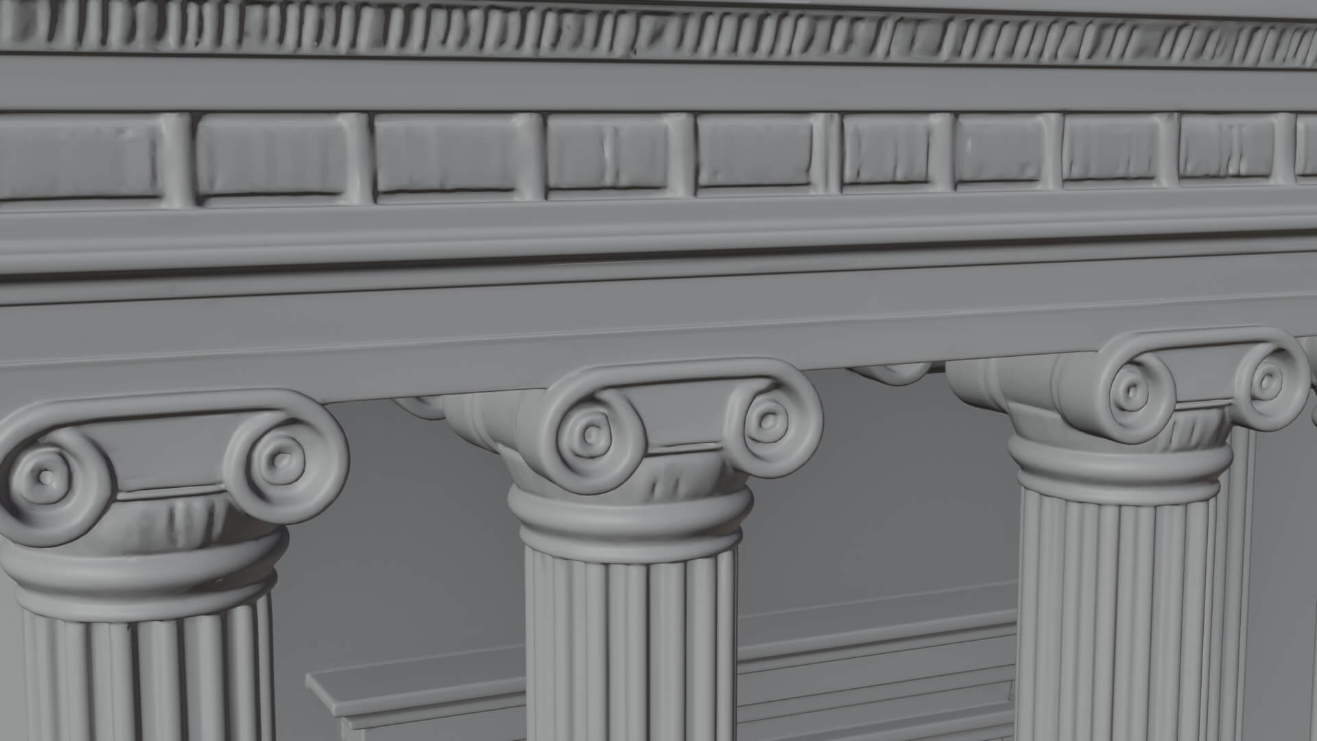 Neoclassical Temple Design 7 3D Print Model 3D Model