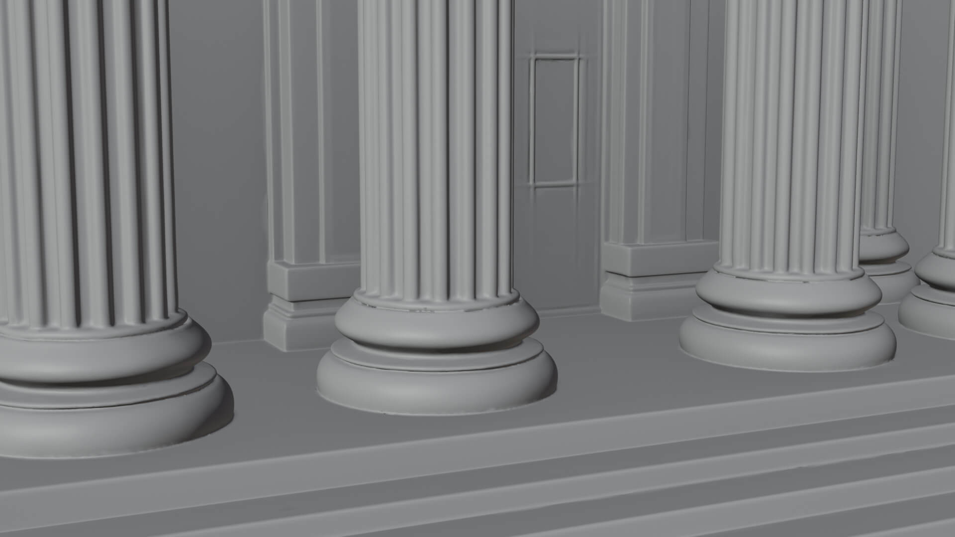 Neoclassical Temple Design 7 3D Print Model 3D Model