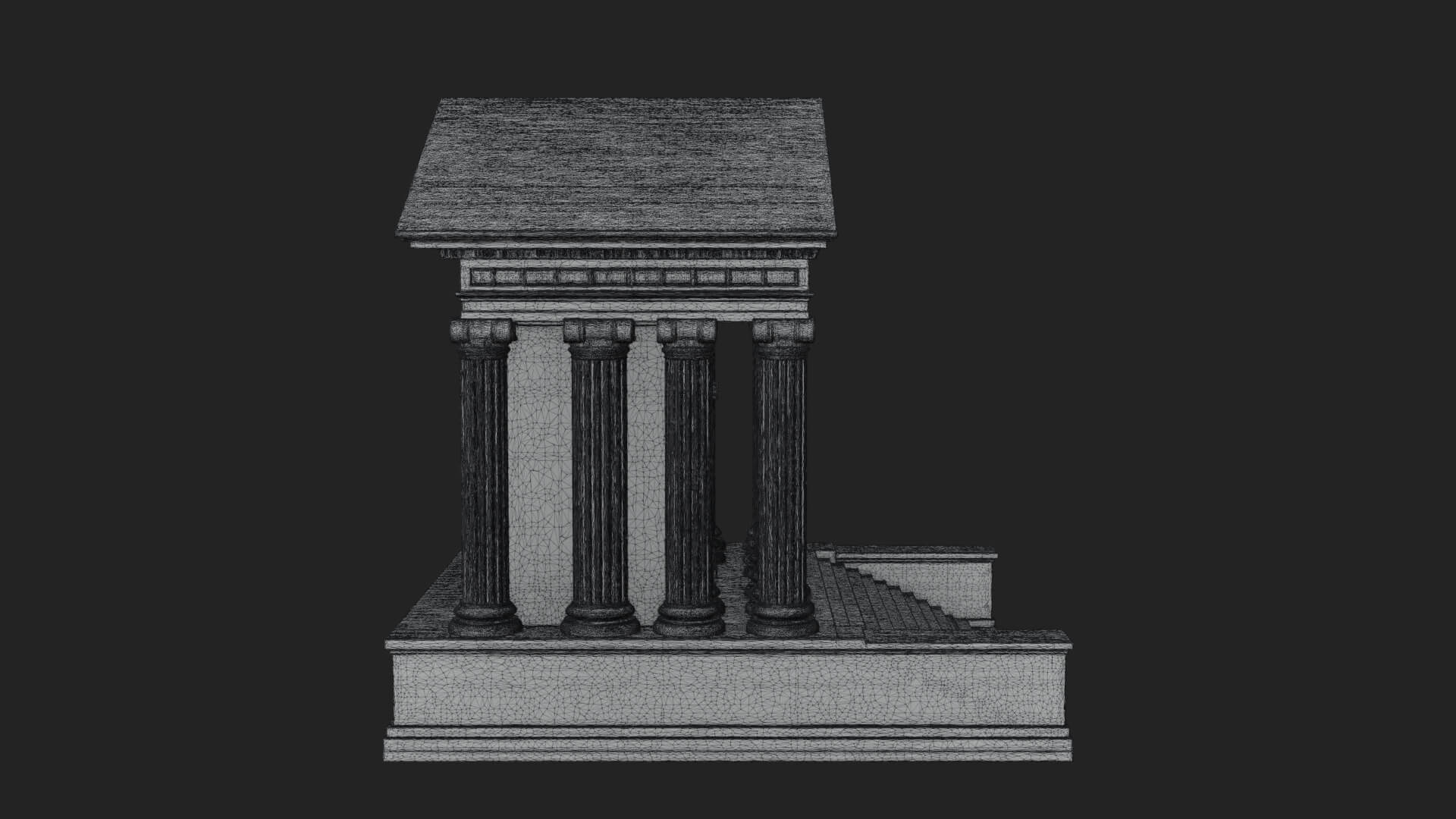 Neoclassical Temple Design 7 3D Print Model 3D Model