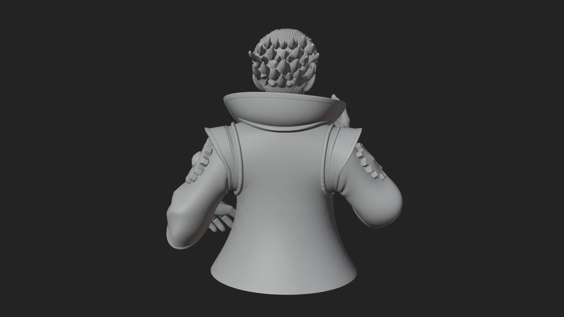 Noble Vampire Bust Statue Design 1 3D Print Model 3D Model