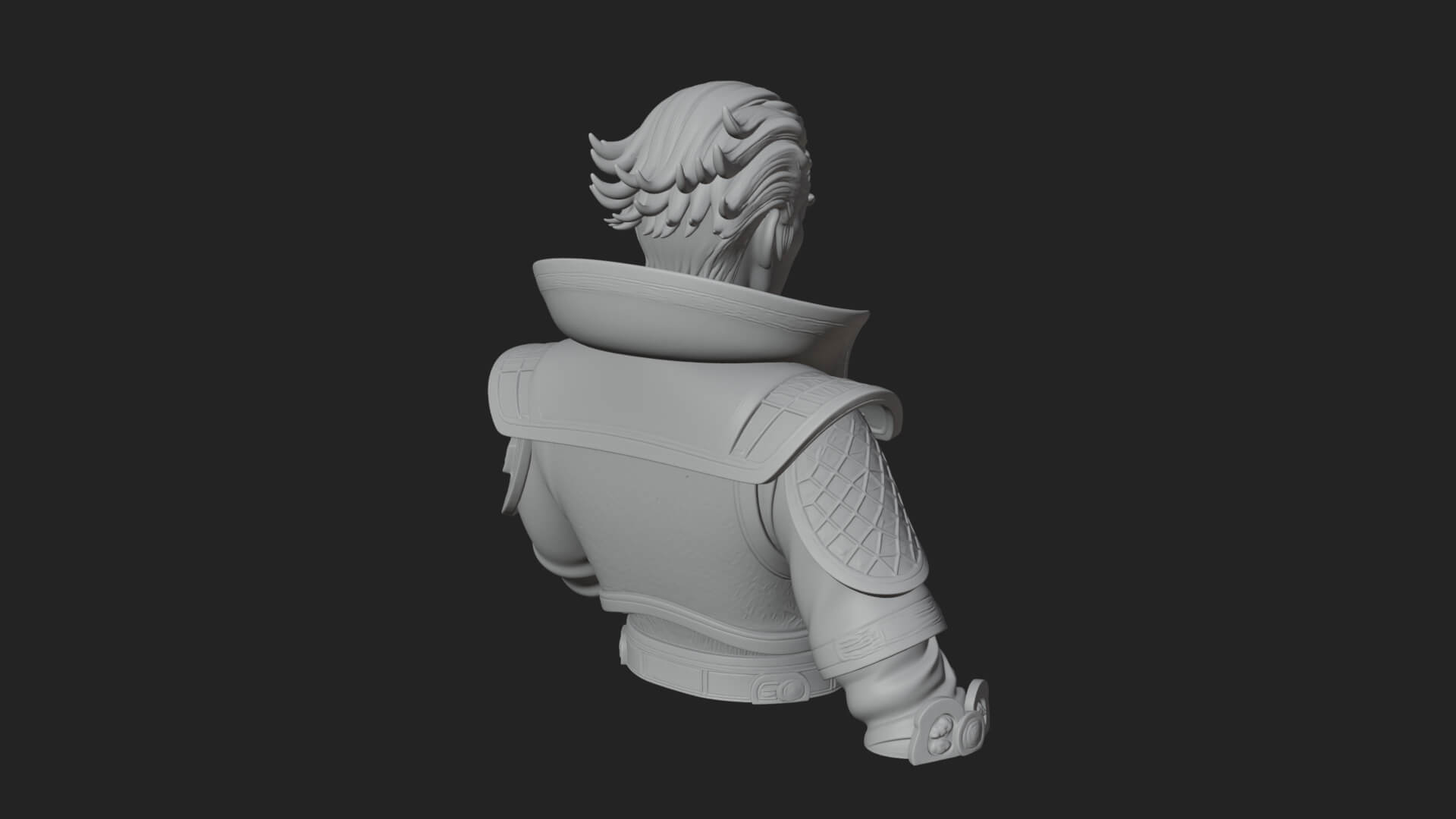 Noble Vampire Bust Statue Design 2 3D Print Model 3D Model